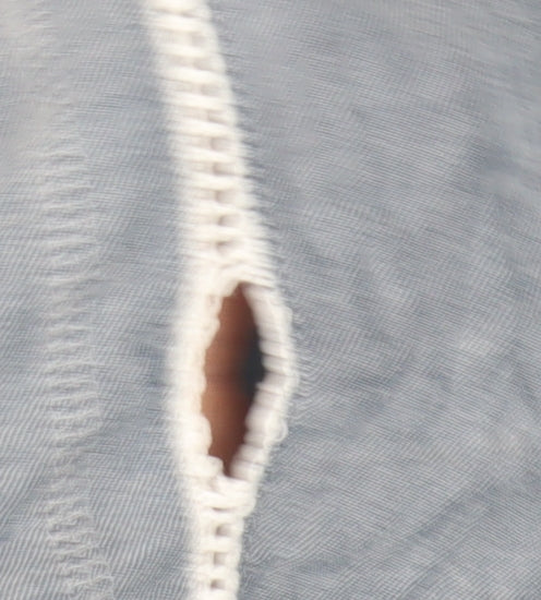 Mint Velvet Women's Blue Tunic Top, Size 6, Embroidered