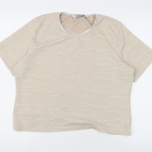 Honor Millburn Beige Women's T-Shirt, Size L, Casual Wear