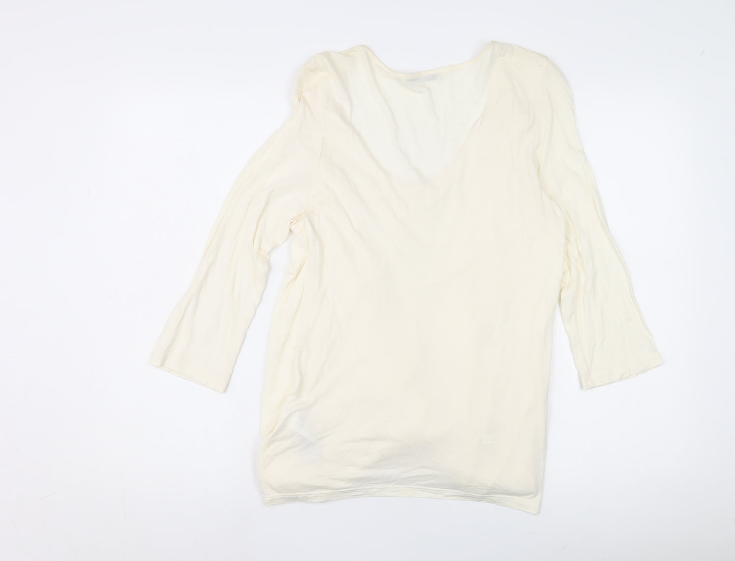 Oasis Women's Ivory Wrap Blouse M