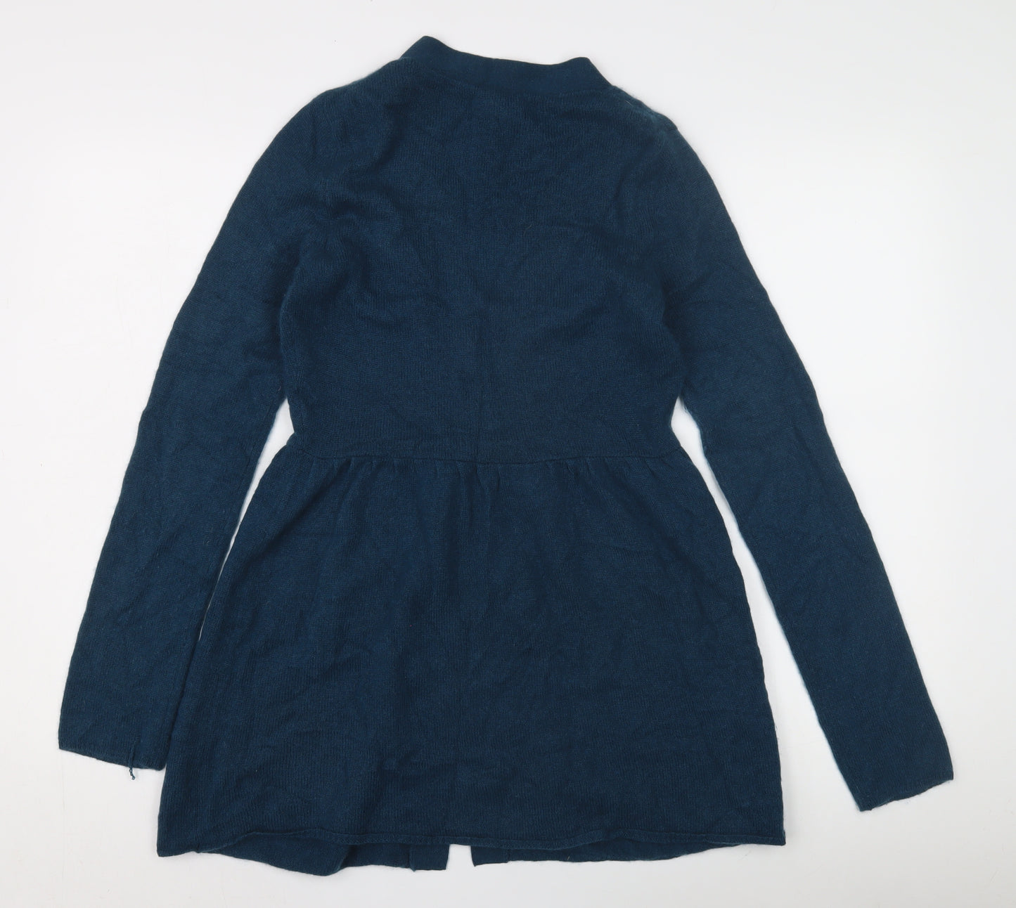 Women's Blue Cardigan V-Neck Medium Regular Fit