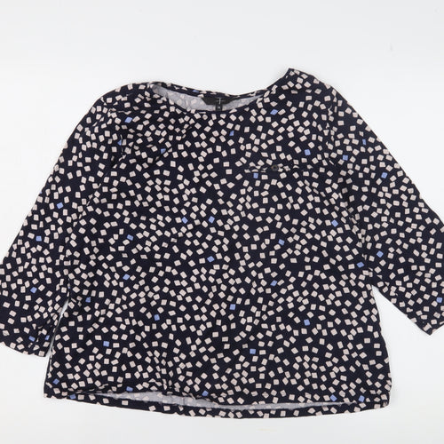 Jasper Conran Women's 3/4 Sleeve Geometric Top