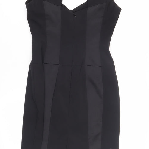 Warehouse Women's Black Bodycon Dress Size 8