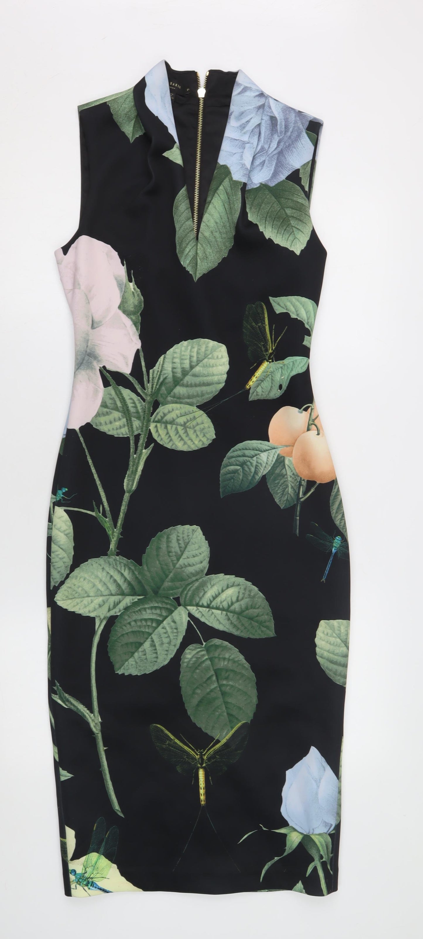 Ted Baker Women's Multicoloured Sheath Dress Size 8