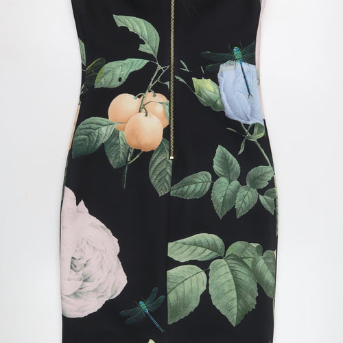 Ted Baker Women's Multicoloured Sheath Dress Size 8