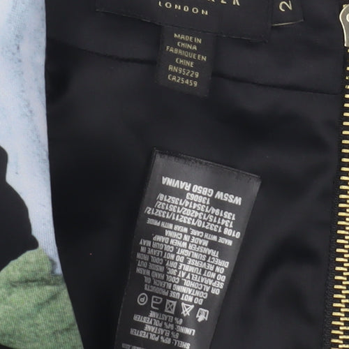 Ted Baker Women's Multicoloured Sheath Dress Size 8