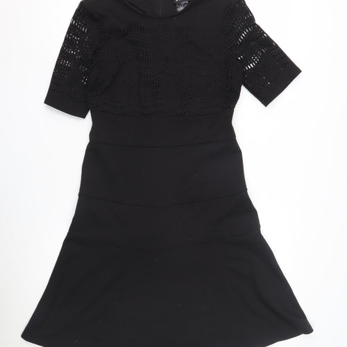 DKNY Women's Black Fit & Flare Dress, Size S