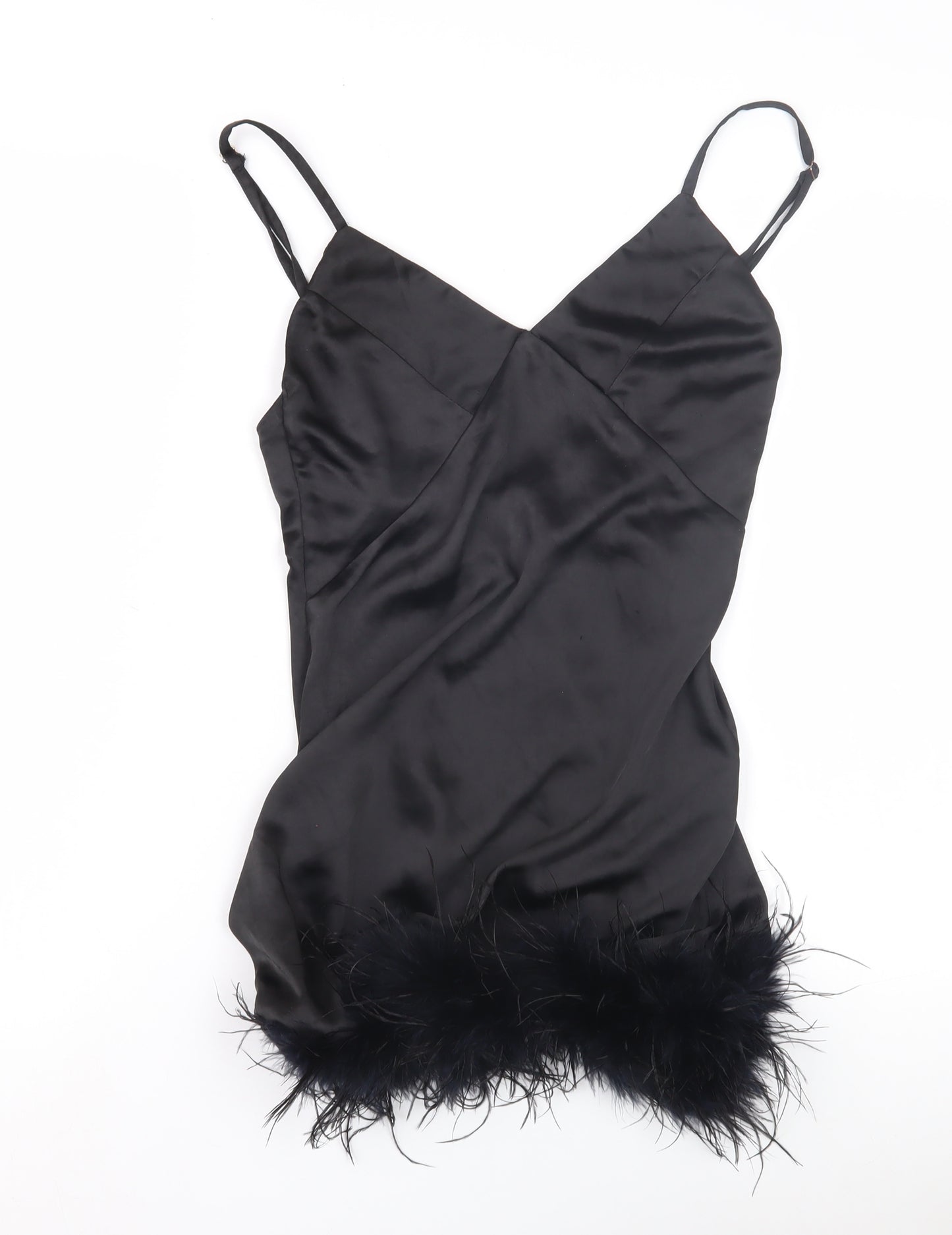 Club L Women's Black V-Neck Slip Dress