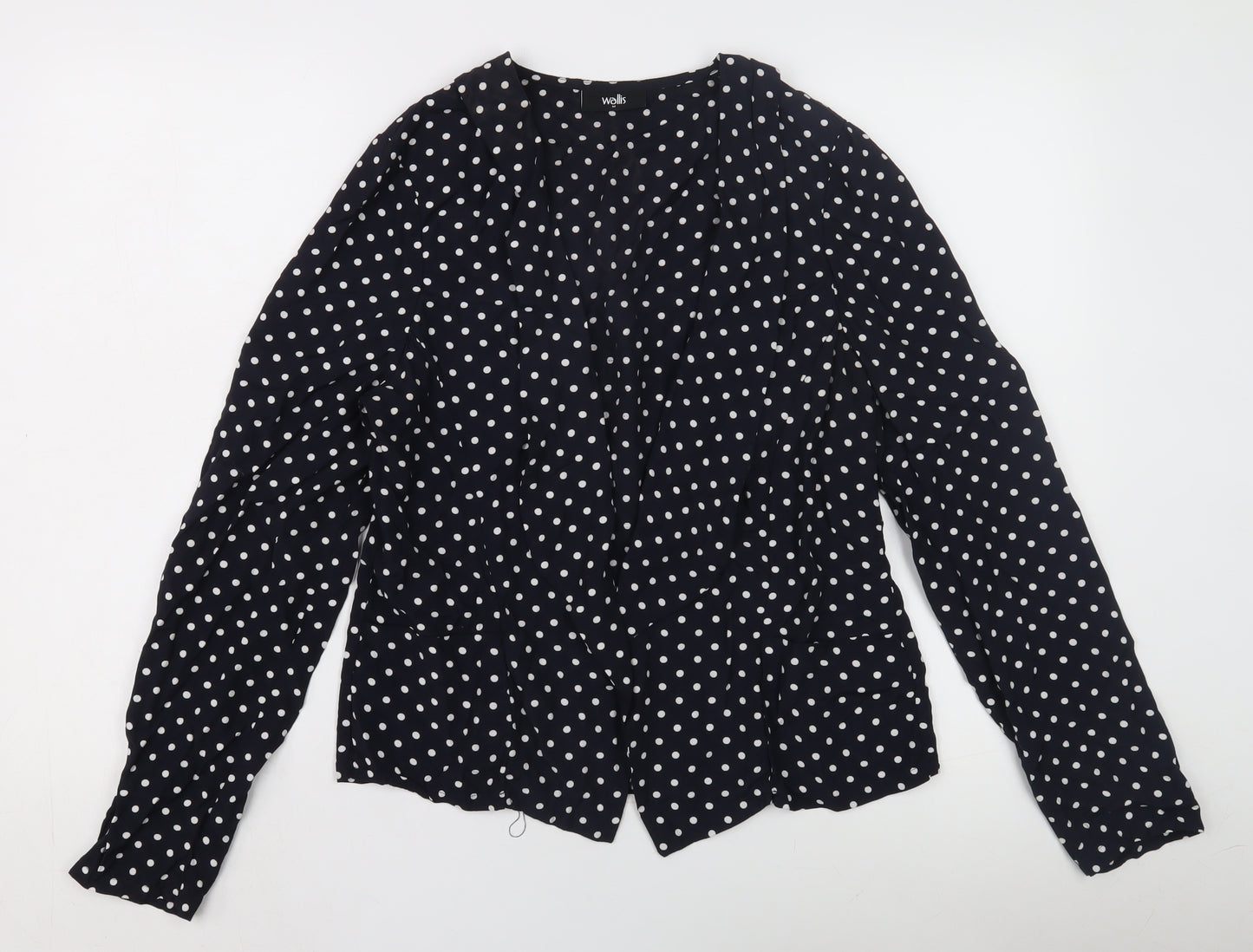 Wallis Women's Black Polka Dot Jacket - Size M