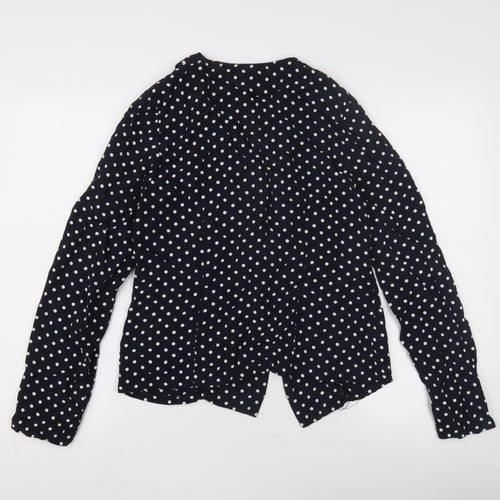 Wallis Women's Black Polka Dot Jacket - Size M