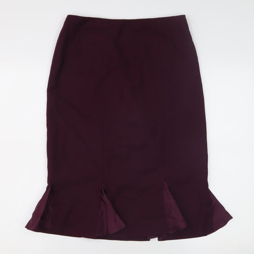 Austin Reed Women's Purple Pencil Skirt Size 12