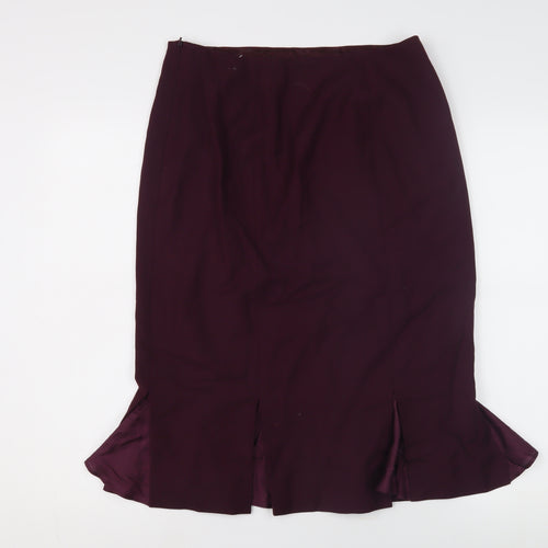 Austin Reed Women's Purple Pencil Skirt Size 12