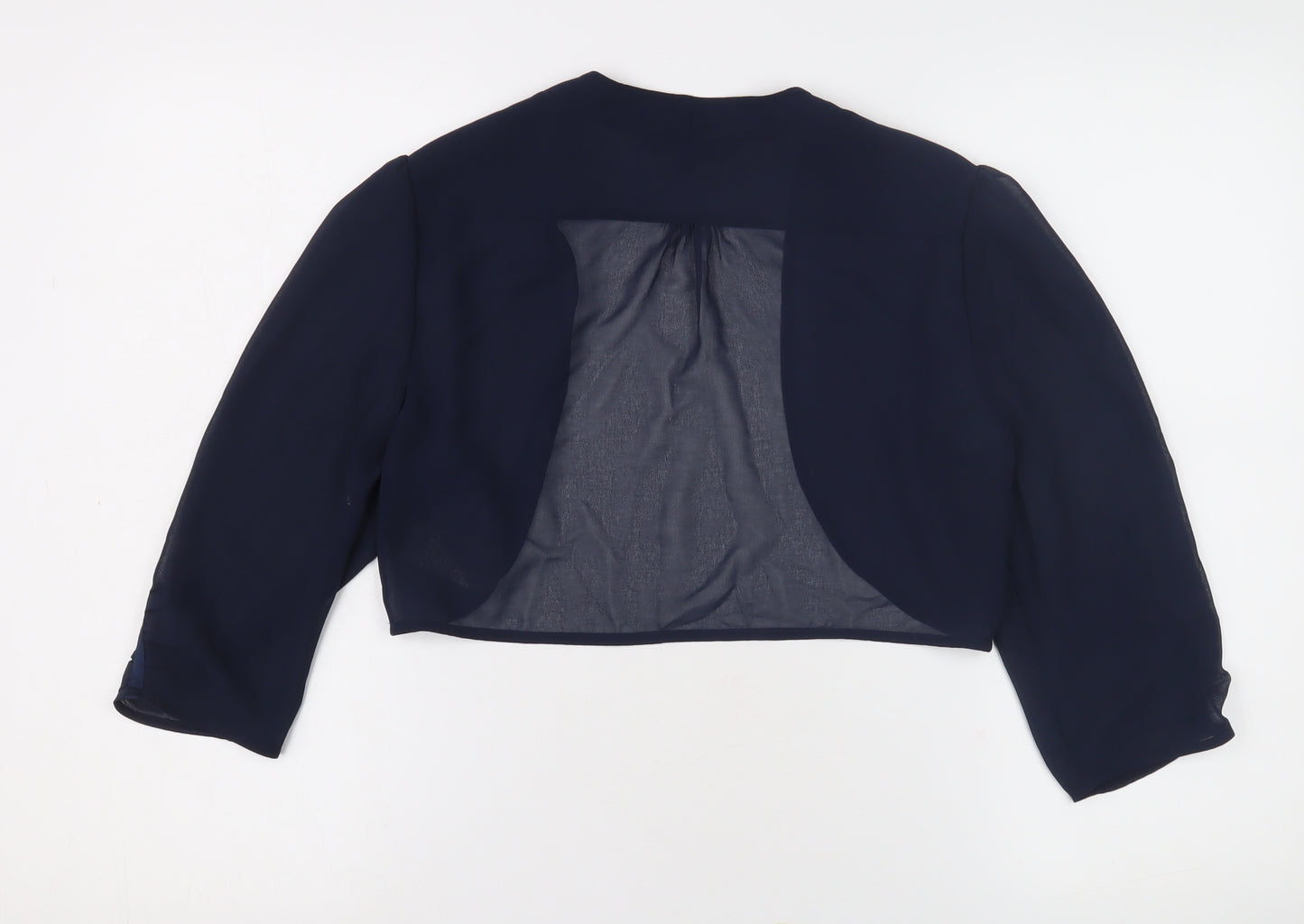 Coast Women's Blue Bolero Jacket, M, Sheer Chiffon, Party