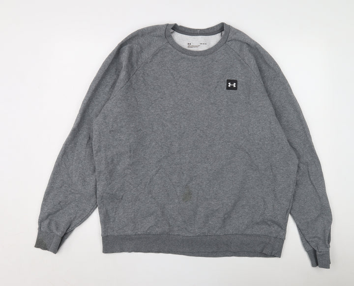 Under Armour Men's Grey Pullover Sweatshirt L