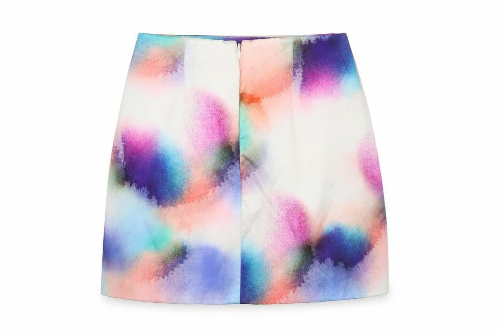 Front view of French Connection Women's Multicoloured Skirt UK 10