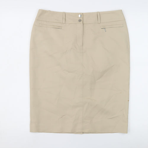 Planet Women's Beige Pencil Skirt Size 10 Formal Elegant