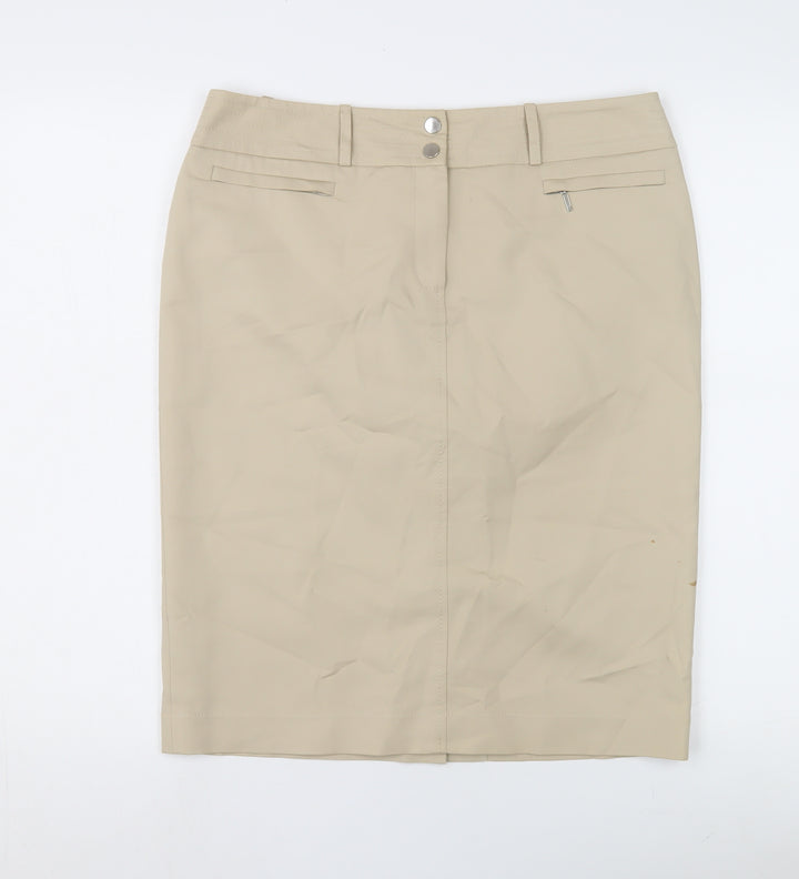 Planet Women's Beige Pencil Skirt Size 10 Formal Elegant