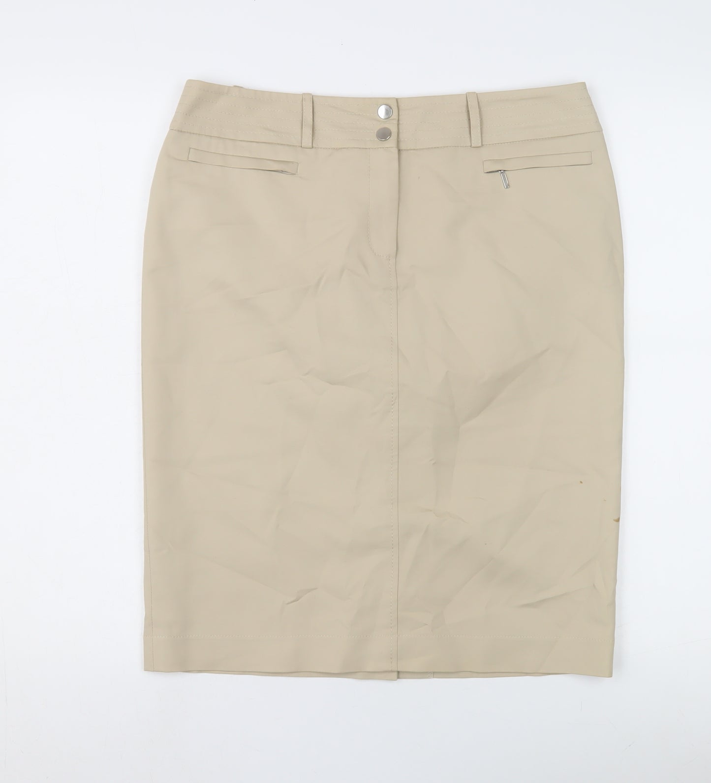 Planet Women's Beige Pencil Skirt Size 10 Formal Elegant