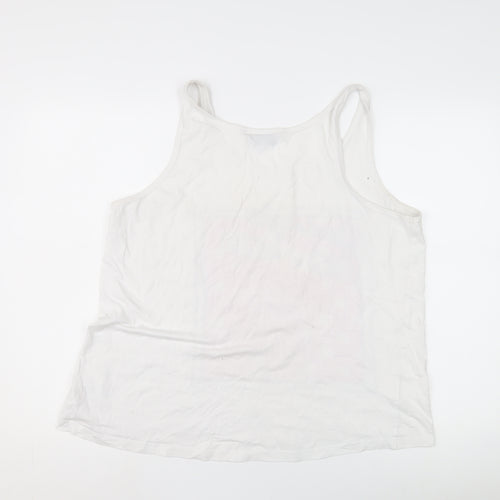 Sesame Street Women's M White Elmo Camisole Tank Top