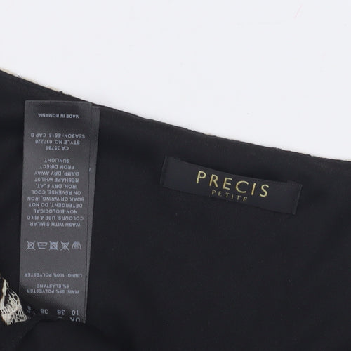 Precis Petite Women's Black Sheath Dress Size 10