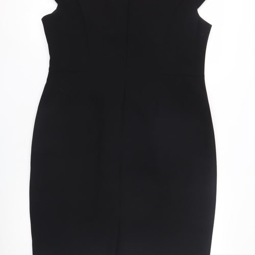 Fenn Wright Manson Petite Black Sheath Dress Women 16