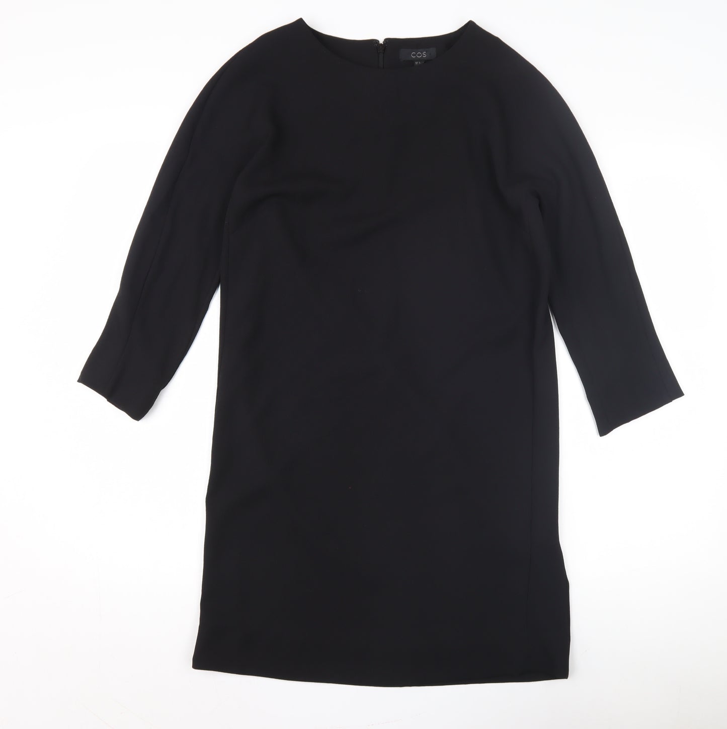 COS Women's Black Shift Dress Size S 3/4 Sleeve