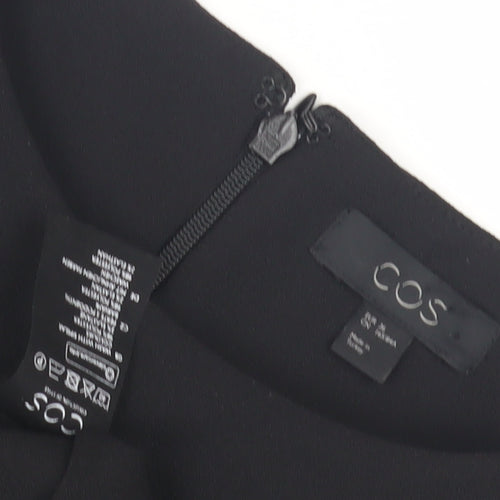 COS Women's Black Shift Dress Size S 3/4 Sleeve