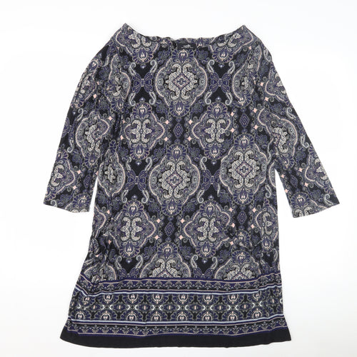 Wallis Womens Paisley Dress, Multicolour, M, Casual Wear