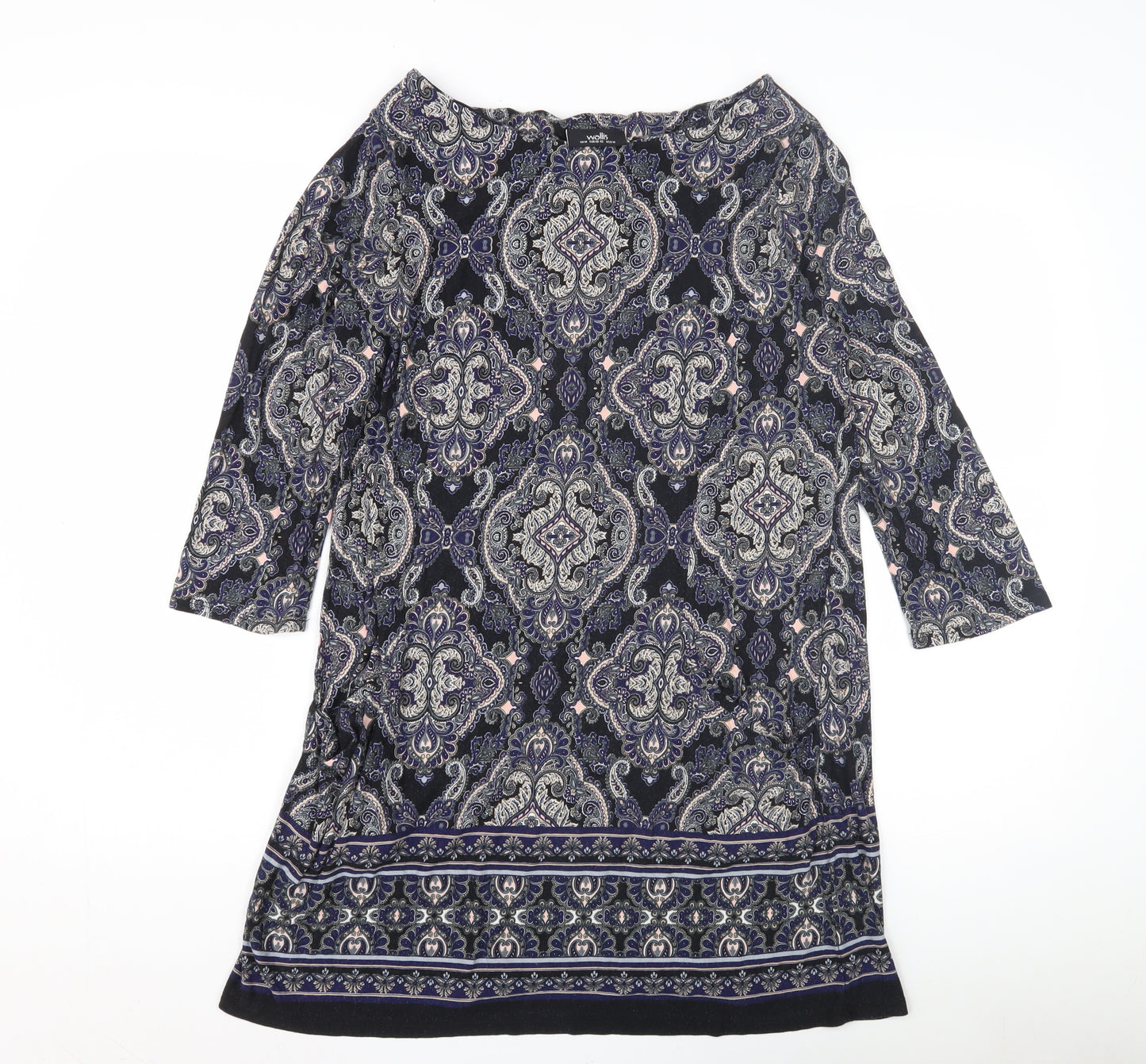 Wallis Womens Paisley Dress, Multicolour, M, Casual Wear