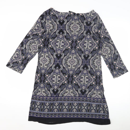 Wallis Womens Paisley Dress, Multicolour, M, Casual Wear