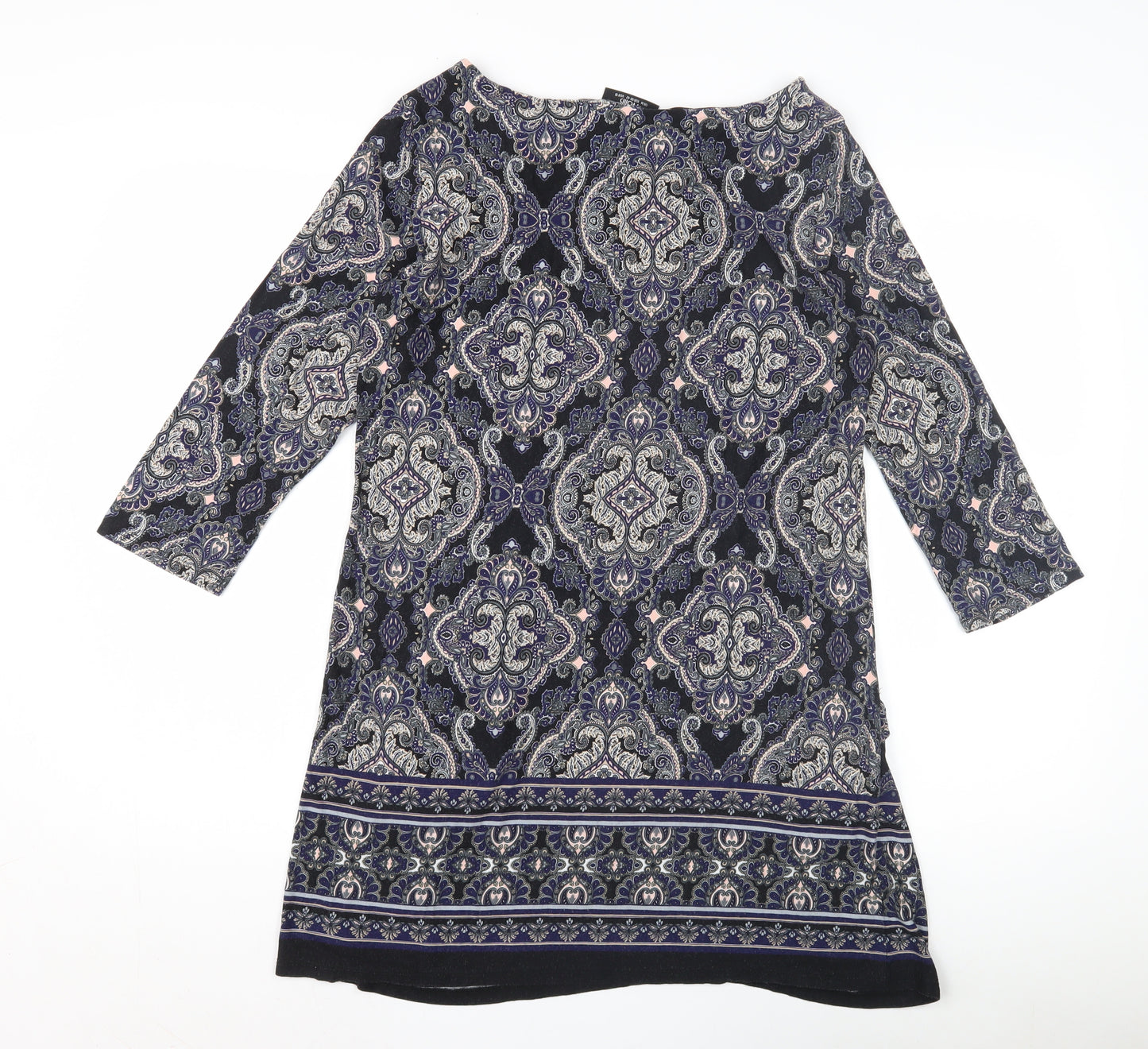 Wallis Womens Paisley Dress, Multicolour, M, Casual Wear