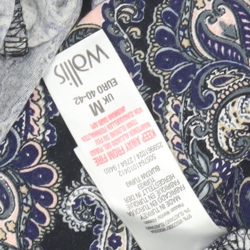 Wallis Womens Paisley Dress, Multicolour, M, Casual Wear