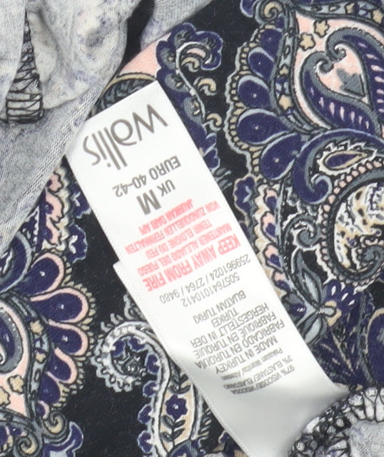 Wallis Womens Paisley Dress, Multicolour, M, Casual Wear