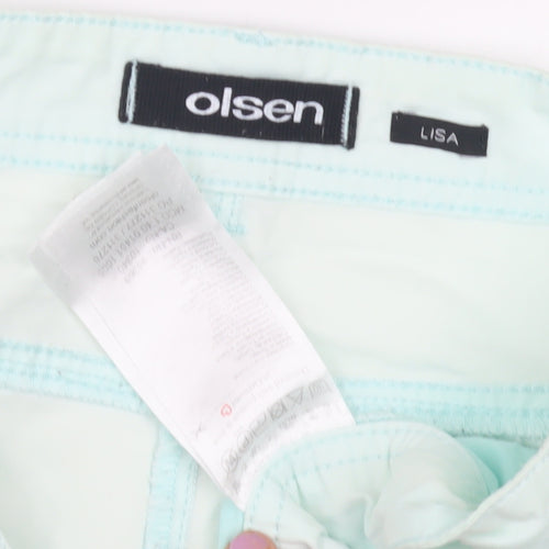 Olsen Women's Green Casual Shorts, Size 18