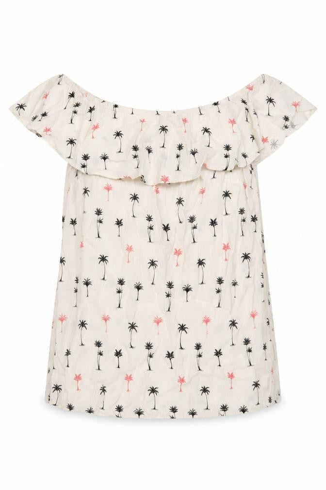 Front view of Oasis Women's Ivory Blouse, size 10, Summer Beach Style