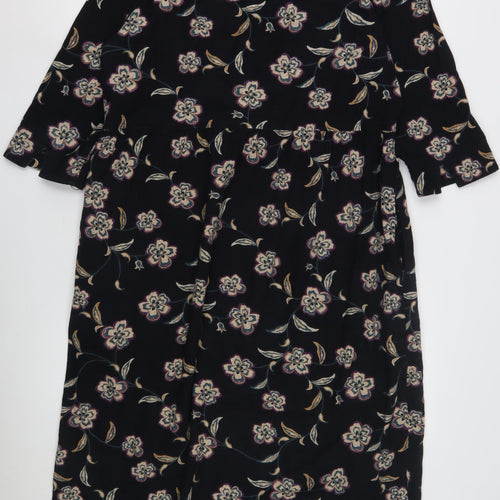 Seasalt Cornwall Women's Black Floral Shift Dress