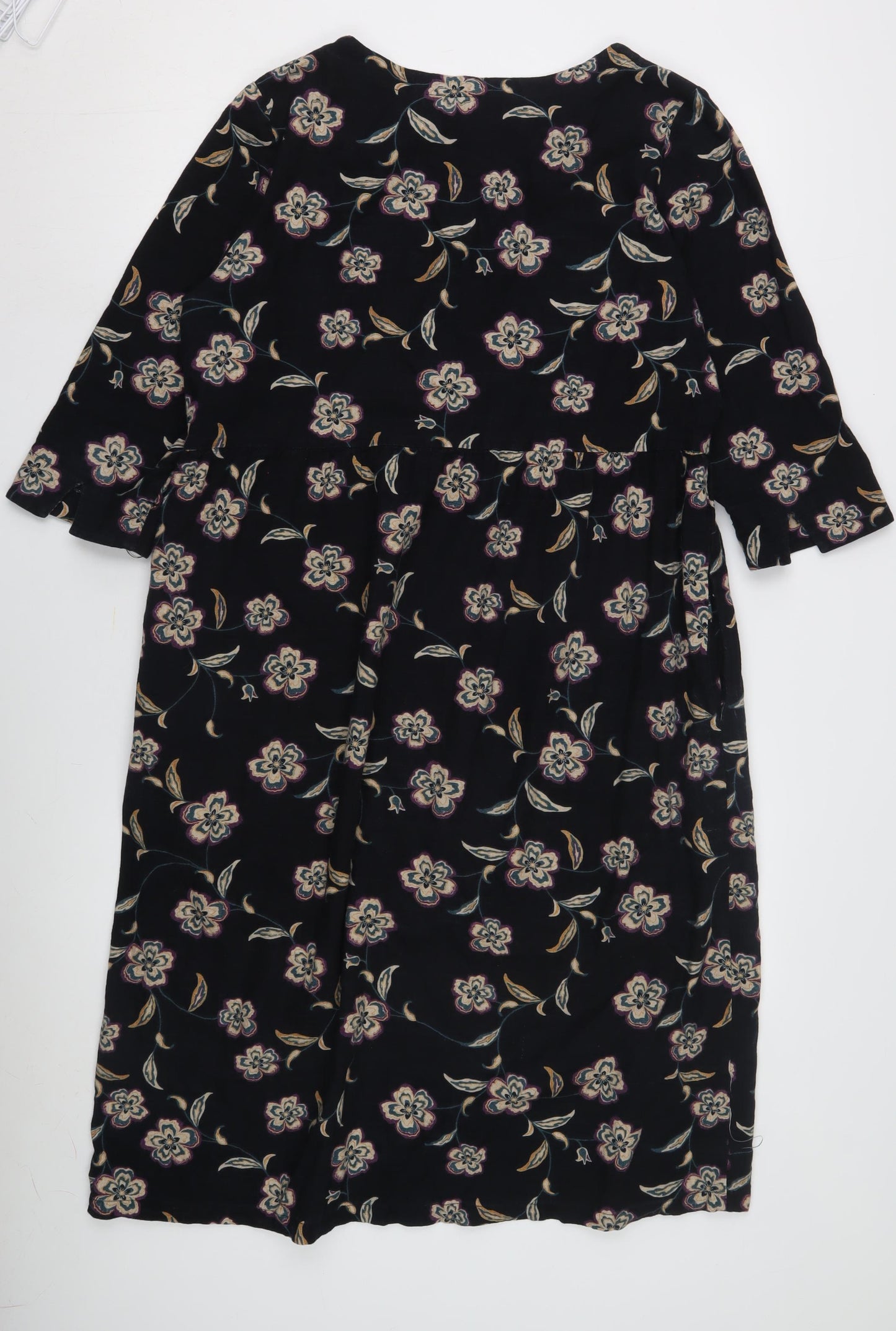 Seasalt Cornwall Women's Black Floral Shift Dress