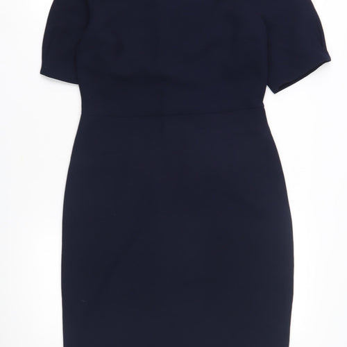 Warehouse Women's Blue Sheath Dress Size 10
