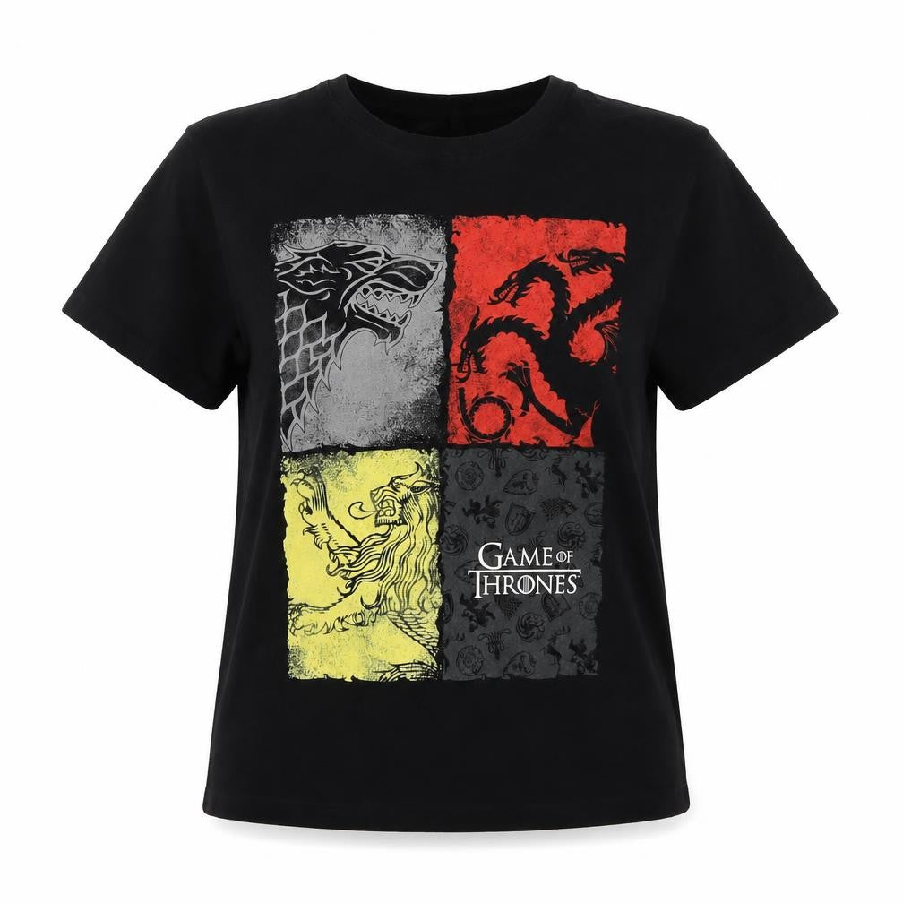 Game of Thrones Black T-Shirt S Unisex Adults