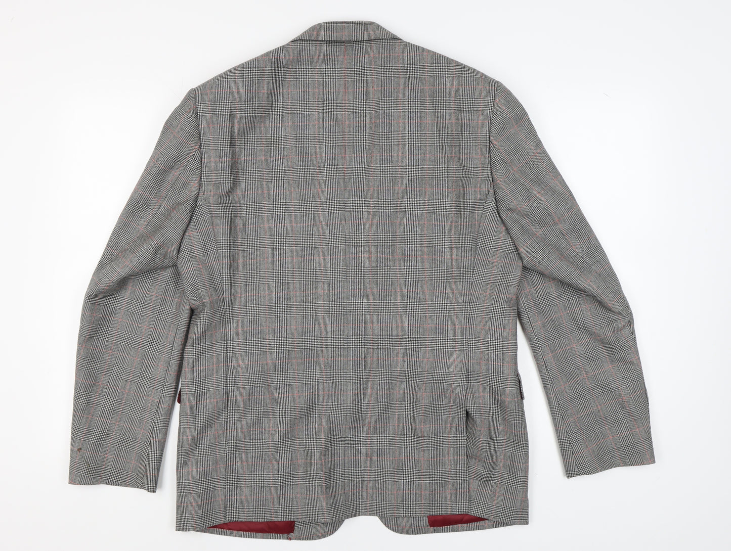 Savoy Taylors Guild Men's Grey Check Blazer 42 Short