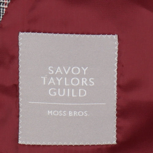 Savoy Taylors Guild Men's Grey Check Blazer 42 Short