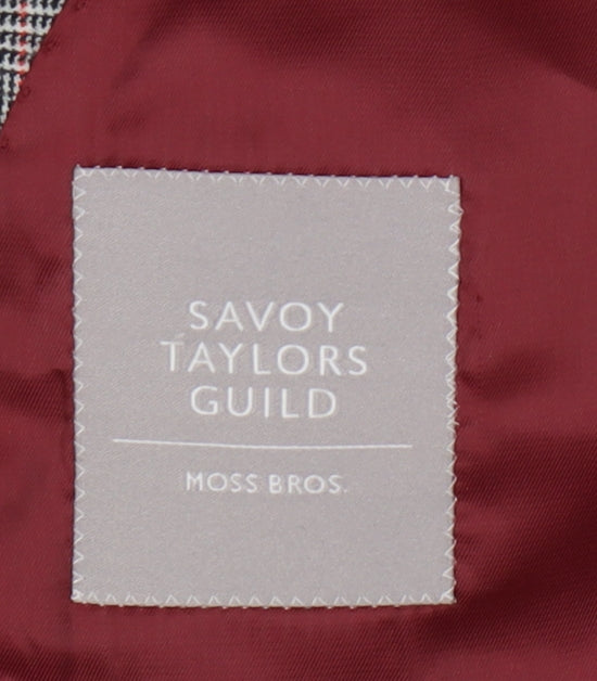 Savoy Taylors Guild Men's Grey Check Blazer 42 Short