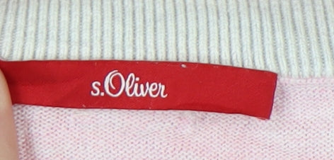 s.Oliver Women's Pink Pullover Jumper Size 10