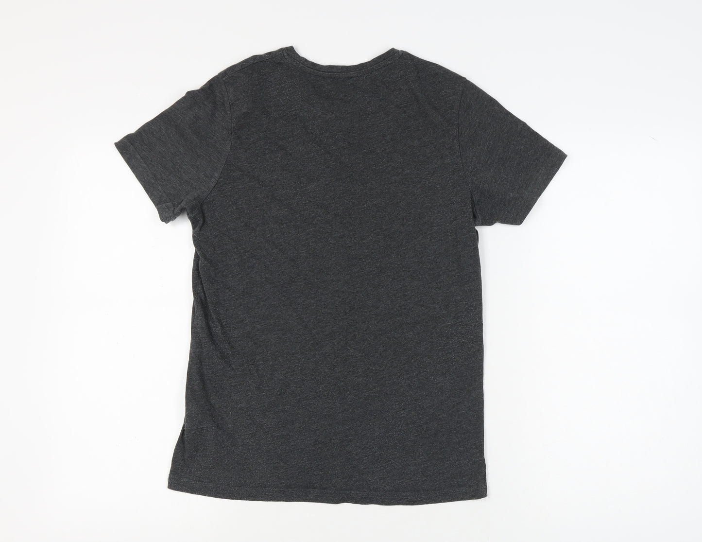 Jack & Jones Men's Black Graphic T-Shirt, S, Casual Style
