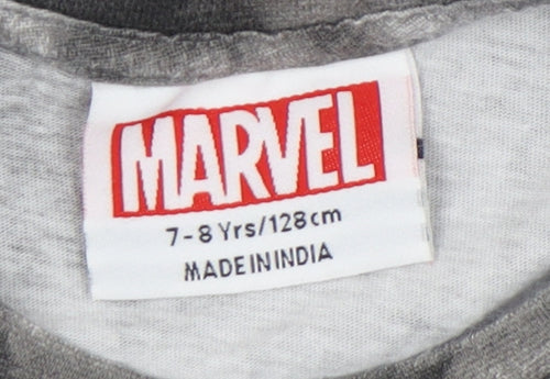 Marvel Spider-Man Boys Grey Tie-Dye T-Shirt 7-8 Years
