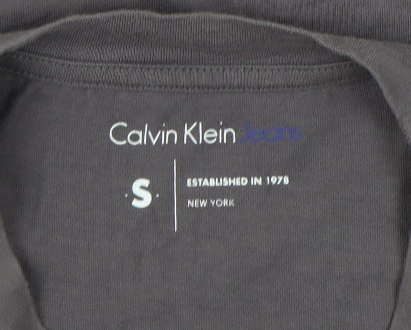 Calvin Klein Women’s Grey Basic T-Shirt Size S