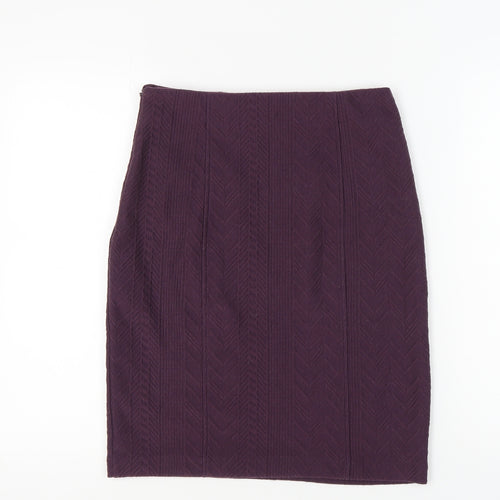 Noa Noa Women's Purple Pencil Skirt