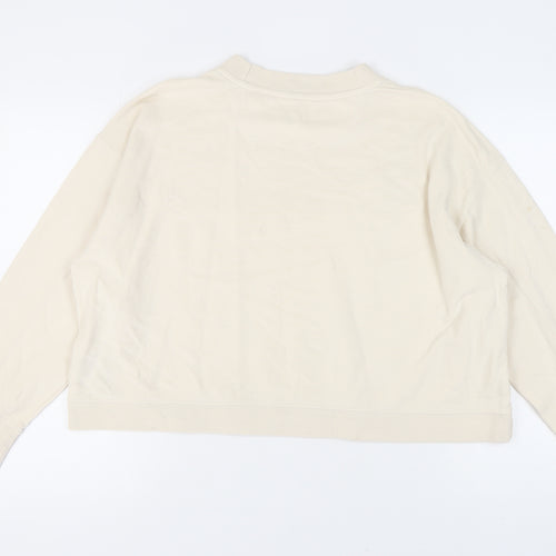 Champion Women’s Beige Pullover Sweatshirt XS Logo
