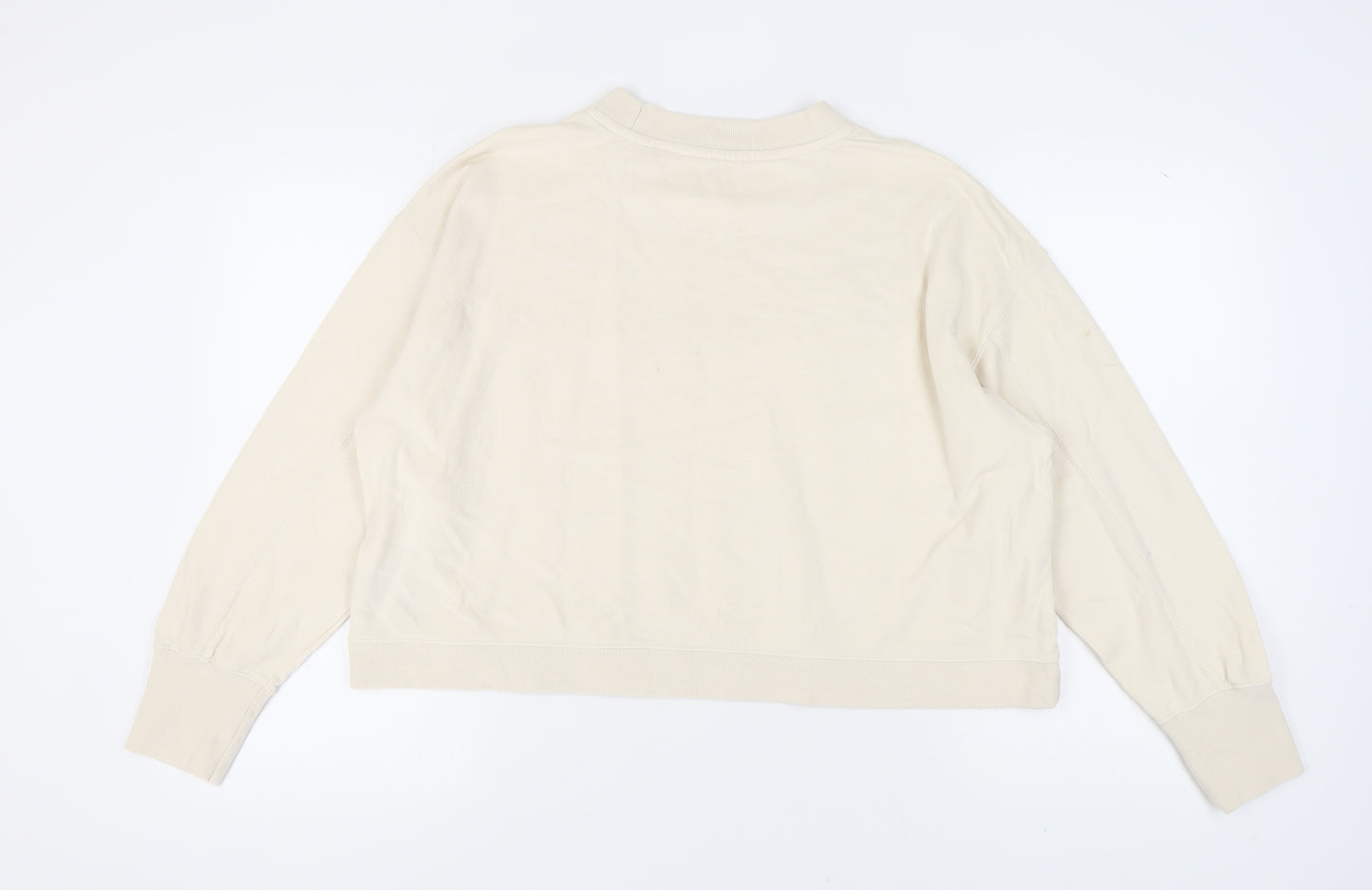 Champion Women’s Beige Pullover Sweatshirt XS Logo