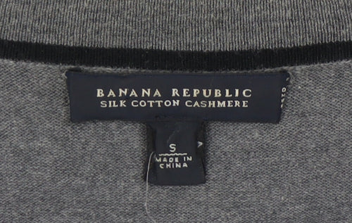 Banana Republic Women's Grey Cardigan S - Cotton Silk Blend