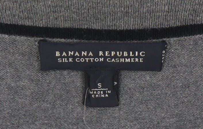 Banana Republic Women's Grey Cardigan S - Cotton Silk Blend